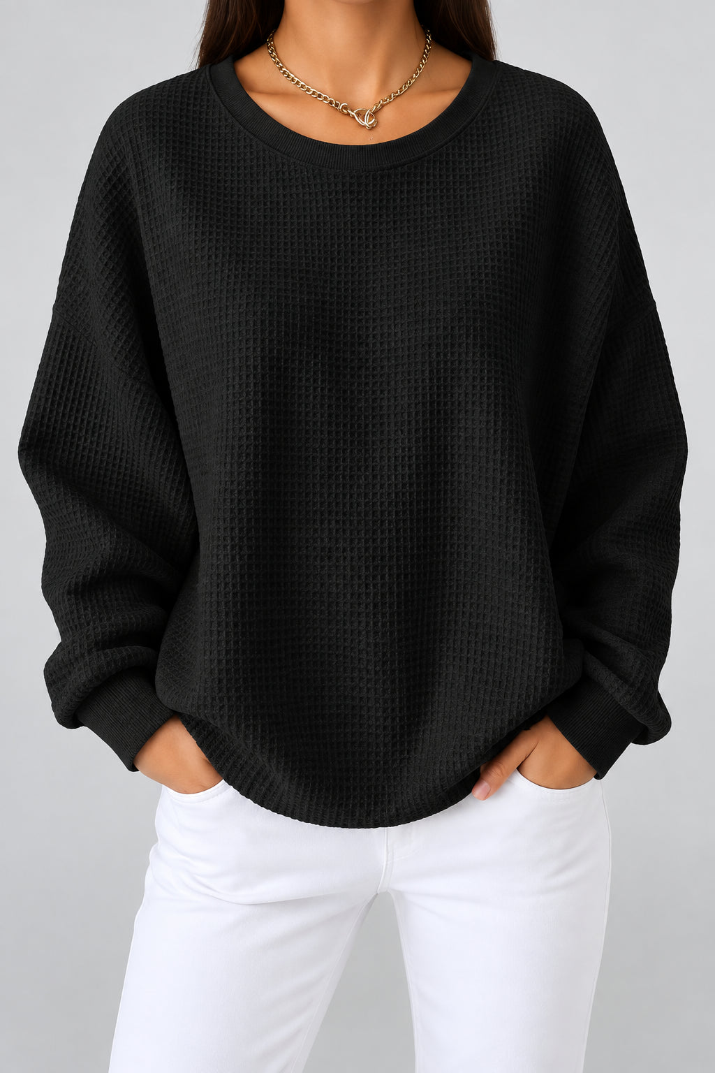 Nuria | Maglione Goffrato Classico