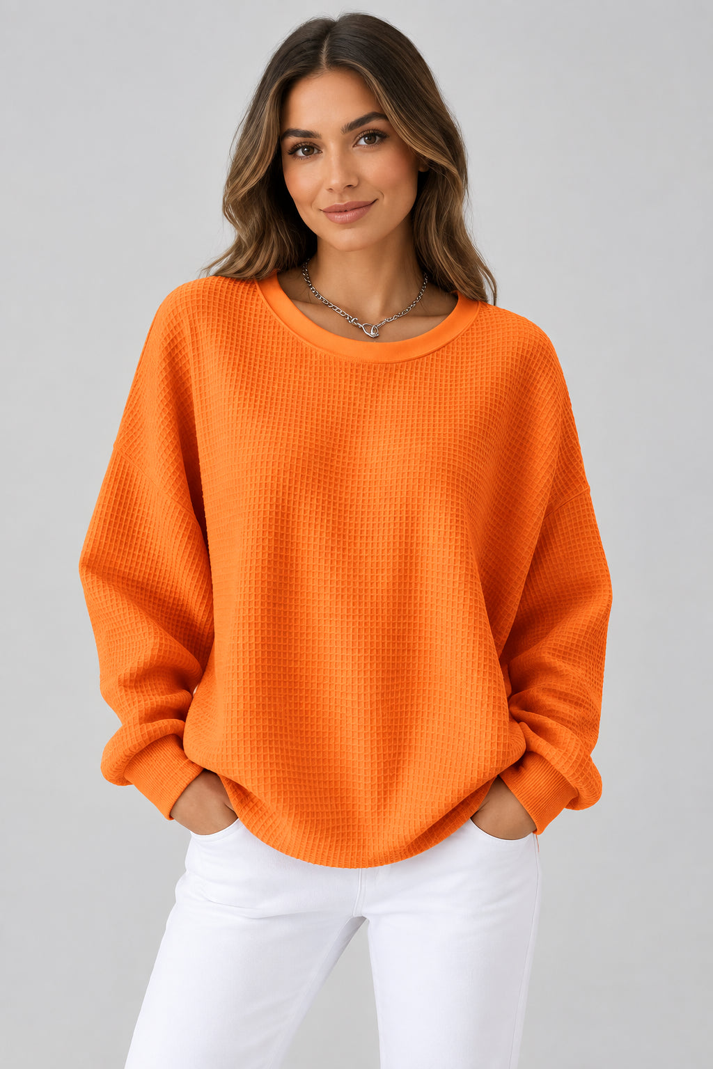 Nuria | Maglione Goffrato Classico