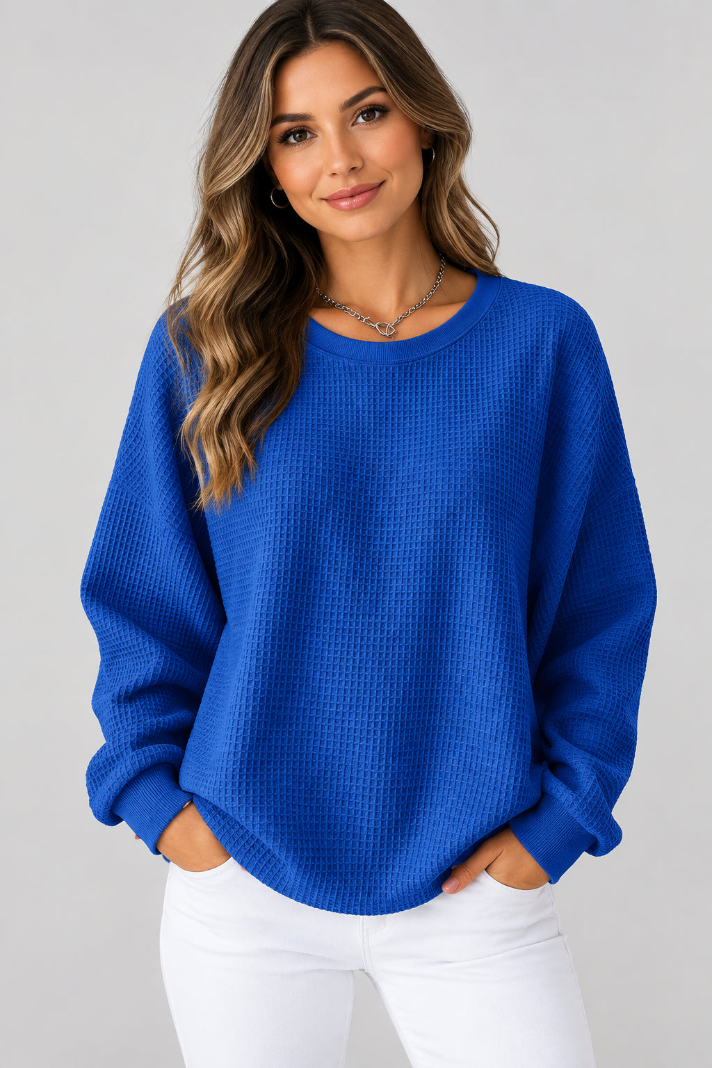 Nuria | Maglione Goffrato Classico